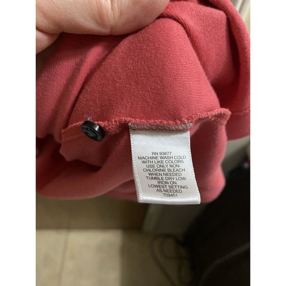 CLAIBORNE Cotton 1/4 Zip Neck Short Sleeve Polo Shirt XLT Pink Blue Fold Trim - Picture 11 of 11